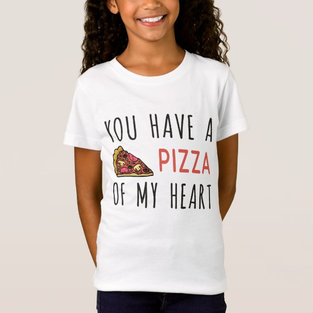 Camiseta Você tem uma pizza do meu coração (Frente)