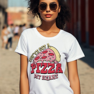 Camiseta Você tem uma pizza, meu retro cardíaco