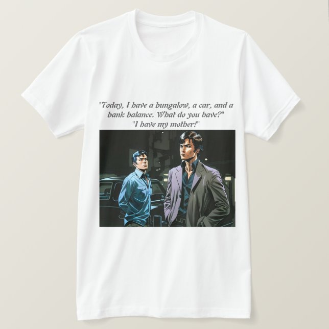 Camiseta Você tem uma super-mãe?" (Frente do Design)