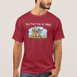 Camiseta Você teve-me no Woof - datas do Doggy