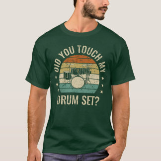 Camiseta Você Tocou Meu Conjunto de Bateria Bateria Música 