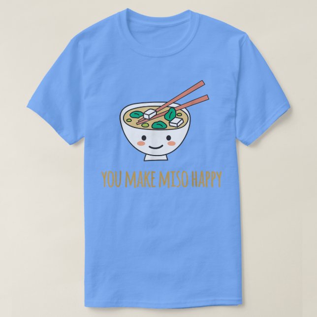Camiseta Você Torna Miso Feliz Dia de os namorados Japonês (Frente do Design)