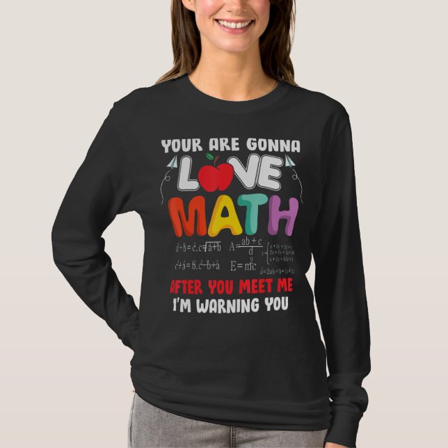 Camiseta Você Vai Adorar Matemática Depois Que Me Conhecer  (Frente)
