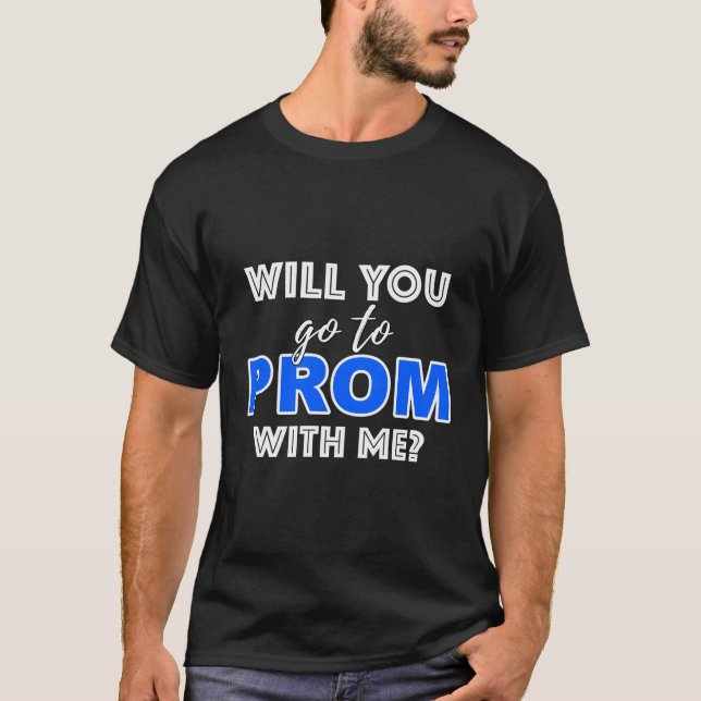 Camiseta Você Vai Ao Baile de formatura Comigo Propondo Dan (Frente)