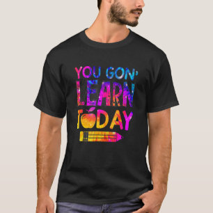 Camiseta Você Vai Aprender Hoje Professor Tie Dye