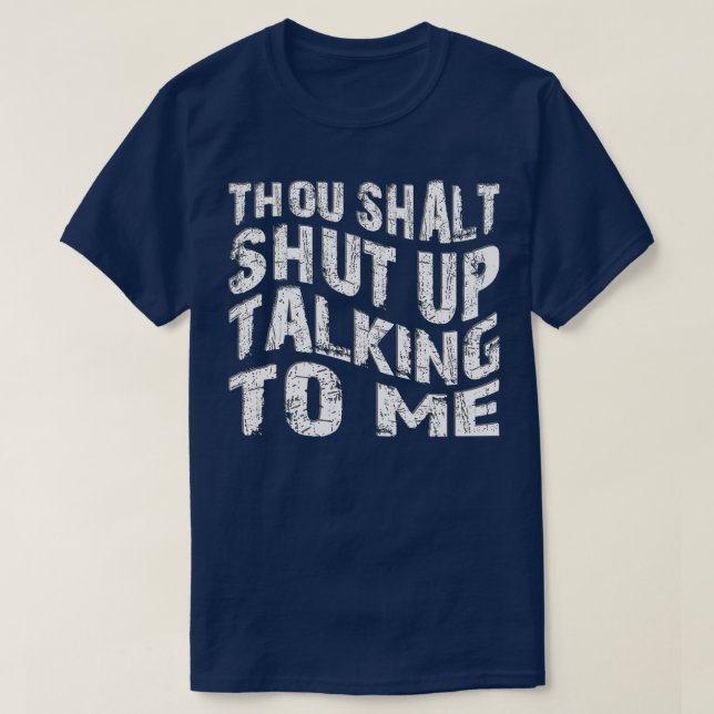 Camiseta Você vai calar a boca falando comigo (Frente do Design)