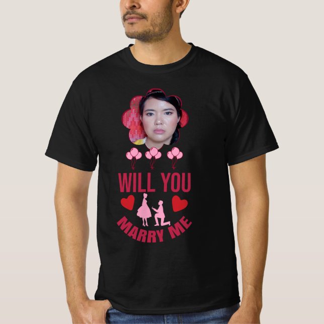 Camiseta Você Vai Casado A Proposta De Casamento Fotográfic (Frente)