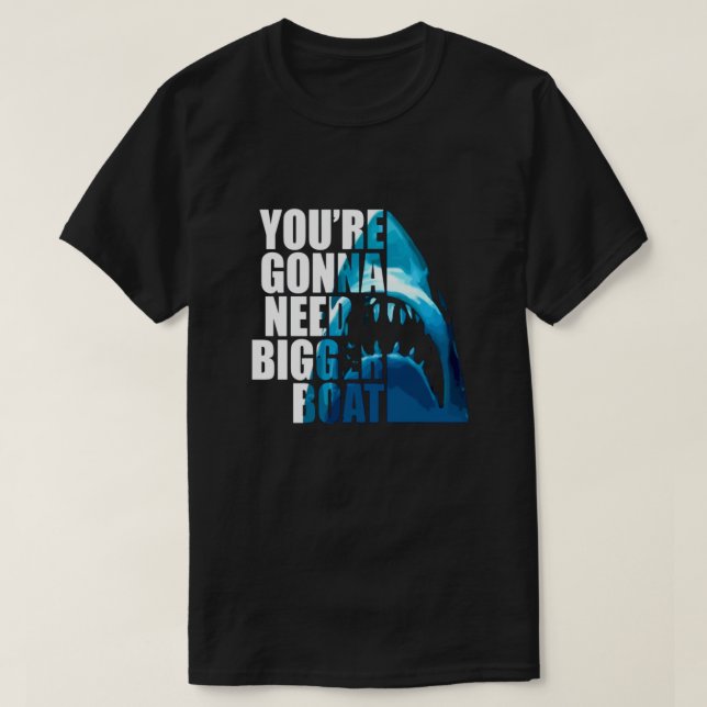 Camiseta Você vai precisar de um barco maior essencial (Frente do Design)