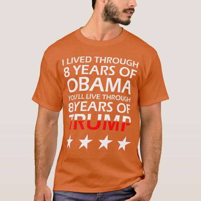 Camiseta você vai viver através de Manga Longa (Frente)