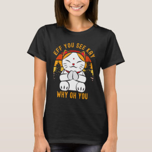 Camiseta Você vê Kay Por Que Oh Você é Fofo Chibi Gatinho Y