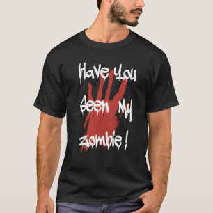 Camiseta Você viu meu horror zumbi assustador no halloween?