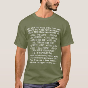 Camiseta Você Vive Em Uma Fazenda Fiscal Como Humanos De In