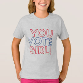 Camiseta Voce Vote Girl 3/4 Capa Raglan T Shirt
