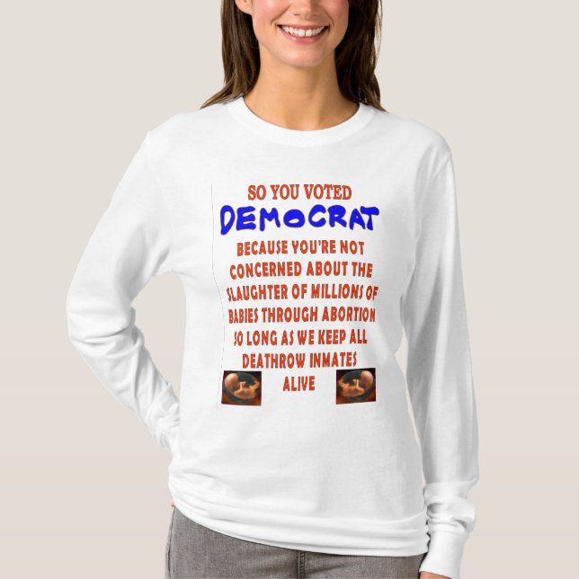 CAMISETA VOCÊ VOTOU DEMOCTAT (Frente)