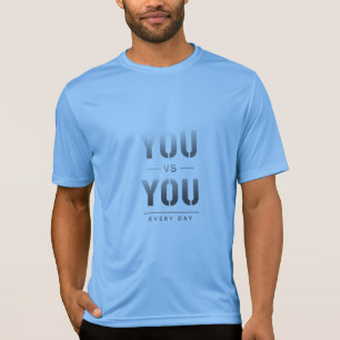 Camiseta Você vs Você Todos os Dias Motivação de Fitness