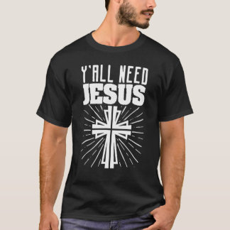 Camiseta Vocês precisam de Jesus Religião Cristã Fato Relig