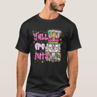 Camiseta Vocês são Loucos Quebra-Nozes Colorido Feliz Natal