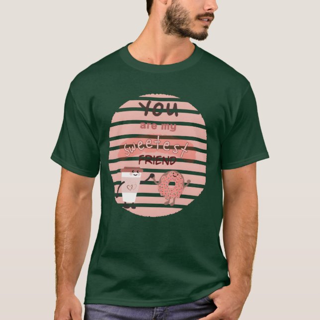 Camiseta Vocês são meus amigos design mais gentis (Frente)