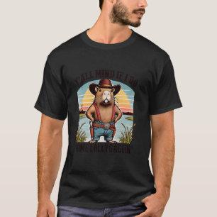 Camiseta Vocês se importam se eu fizer um capivara engraçad