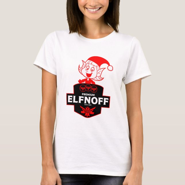 Camiseta Vodca de Natal Engraçado (Frente)