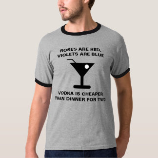 CAMISETA VODKA É MAIS BARATO DO QUE O JANTO PARA DUAS CAMIS