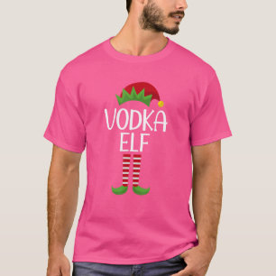 Camiseta Vodka Elf Family Matching Group Festa de Natal Pa