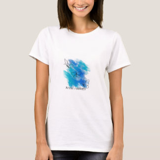 Camiseta 'Voe alto como uma borboleta' para mulher