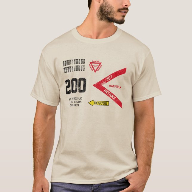 Camiseta Voe alto em estilo com esta camisa-jato de combate (Frente)