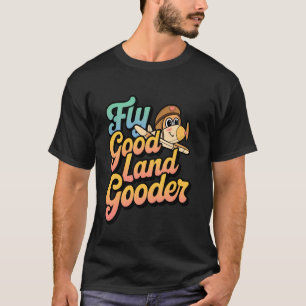 Camiseta Voe Boa Terra Melhor Orgulho Da Aviação Entusiasta