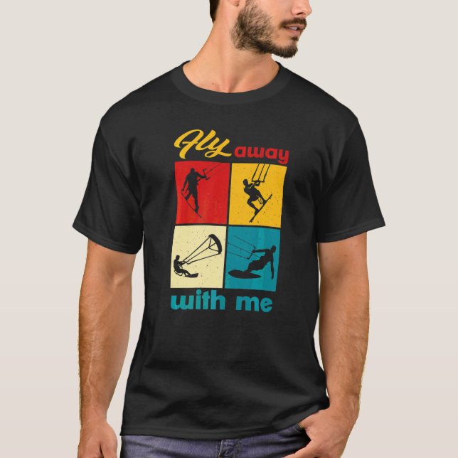 Camiseta Voe Comigo Estilo de Vida Vintage (Frente)