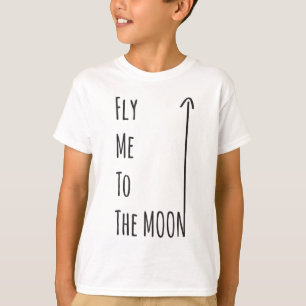 Camiseta Voe-me à lua - o t-shirt sem glúten do nerd