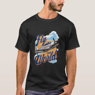 Camiseta "Voe o Mundo"