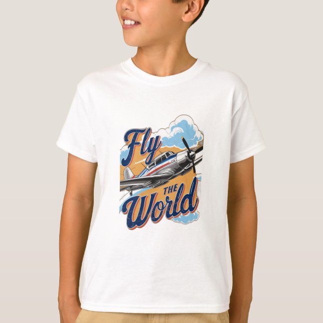 Camiseta Voe pelo mundo (Frente)