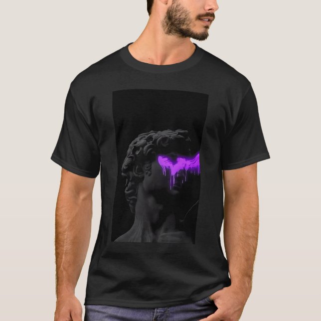Camiseta Voga Virtual: Elegância do Cyber Streetwear (Frente)