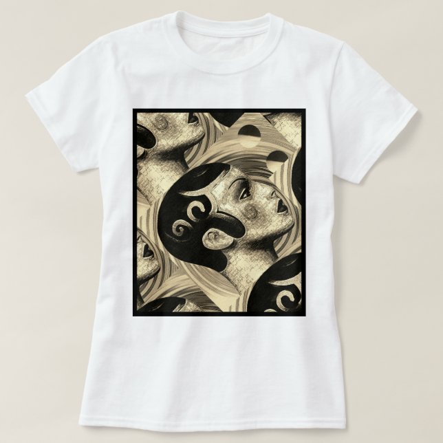 Camiseta Vogue anos 1920 (Frente do Design)