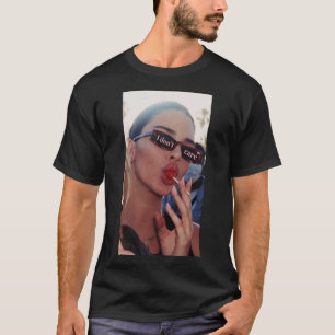 Camiseta vogue eu não me importo com o Poster estético loll