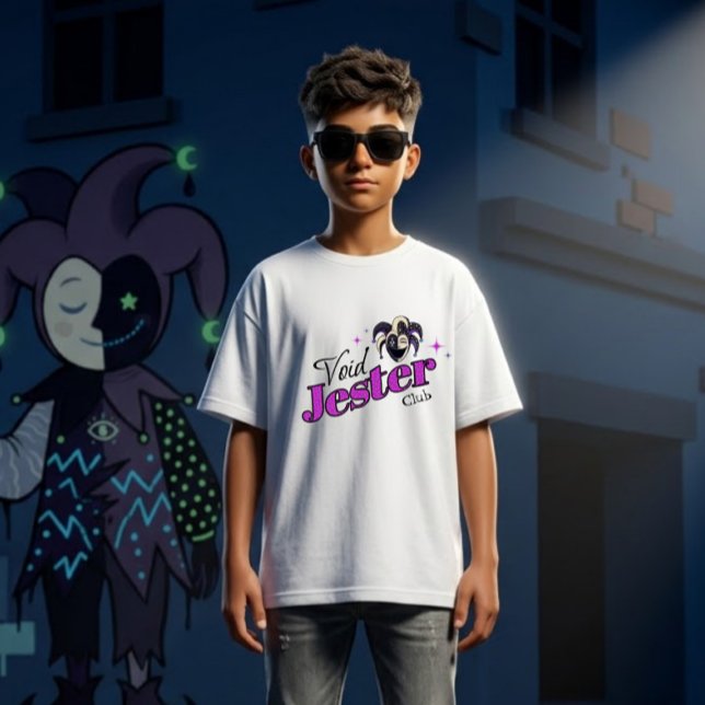 Camiseta Void Jester Club – Bufa do Caos Sorrident (Criador carregado)