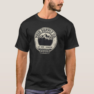 Camiseta Void Supply Co Logotipo Vintage de Roupas de Rua O