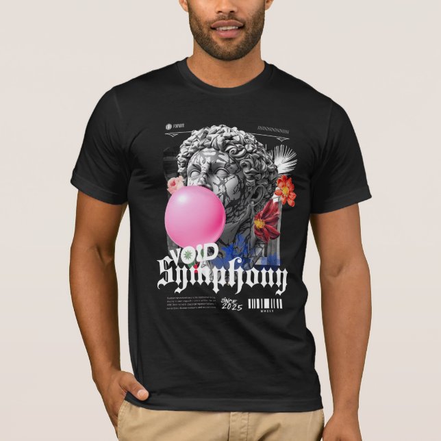 Camiseta Void Symphony - Modern Art with Classical Twist (Frente)