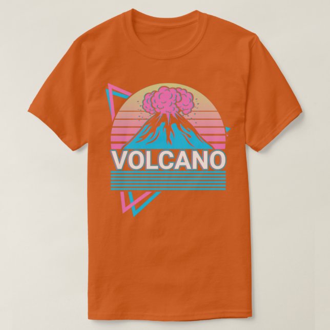 Camiseta Volcano Geology Magma Lava Retro Gift (Frente do Design)