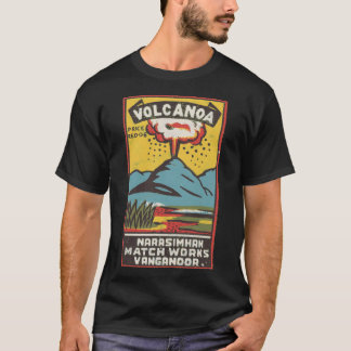Camiseta Volcano Vintage Indian Matchbox Art