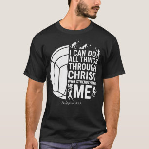 Camiseta Volei Cristão Filipenses 413 Posso Tudo