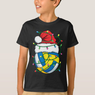 Camiseta Vôlei de Natal Santa Hat Meninas Xmas Lig