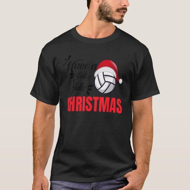 Camiseta Vôlei de Natal tem Natal de Volley Jolly (Frente)