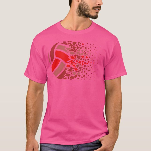 Camiseta Volei de Praia Volei Coração (Frente)