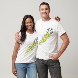 Camiseta vôlei neon flames