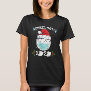 Camiseta Vôlei Santa Hat Com Máscara Correspondente Chris