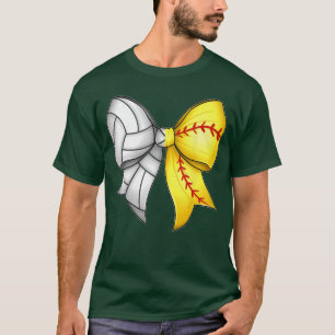 Camiseta Volei Softbol Coquette Laço Vibes Dia de Jogo Lo