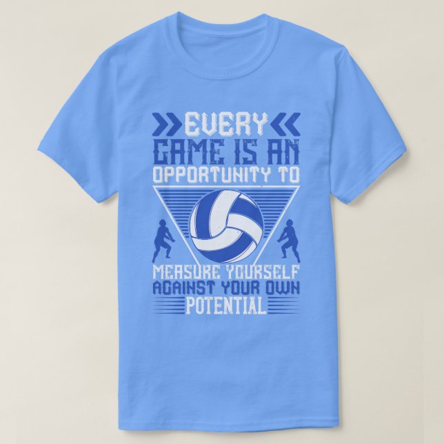 Camiseta Voleibol Cada Jogo É Uma Oportunidade (Frente do Design)