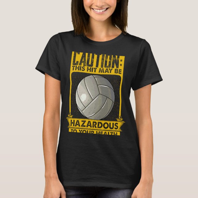 Camiseta Voleibol Com Ditos Mulheres Esportes (Frente)